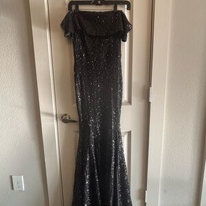 Baltic Born Black Sequin Dress